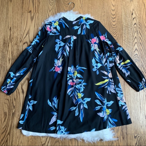 Blue Tree Swing Trapeze Dress - Picture 2 of 9